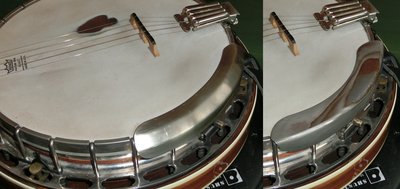Chamfered banjo armrest